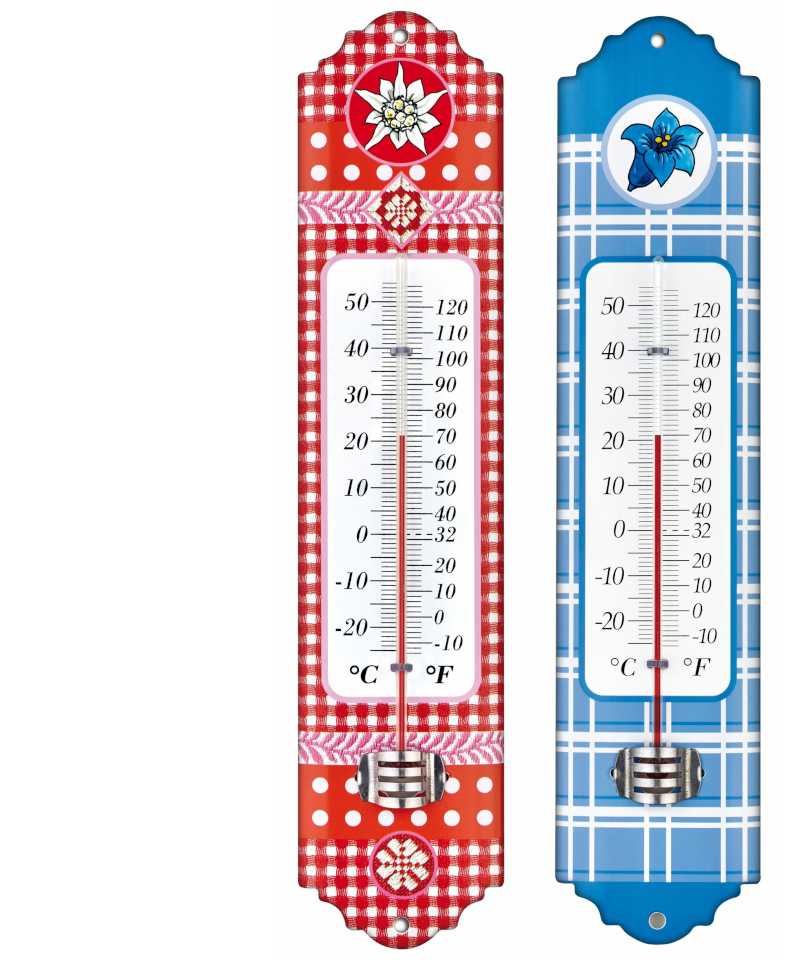 T122052 Thermomtre 295 mm mtal peint  en C et F TFA