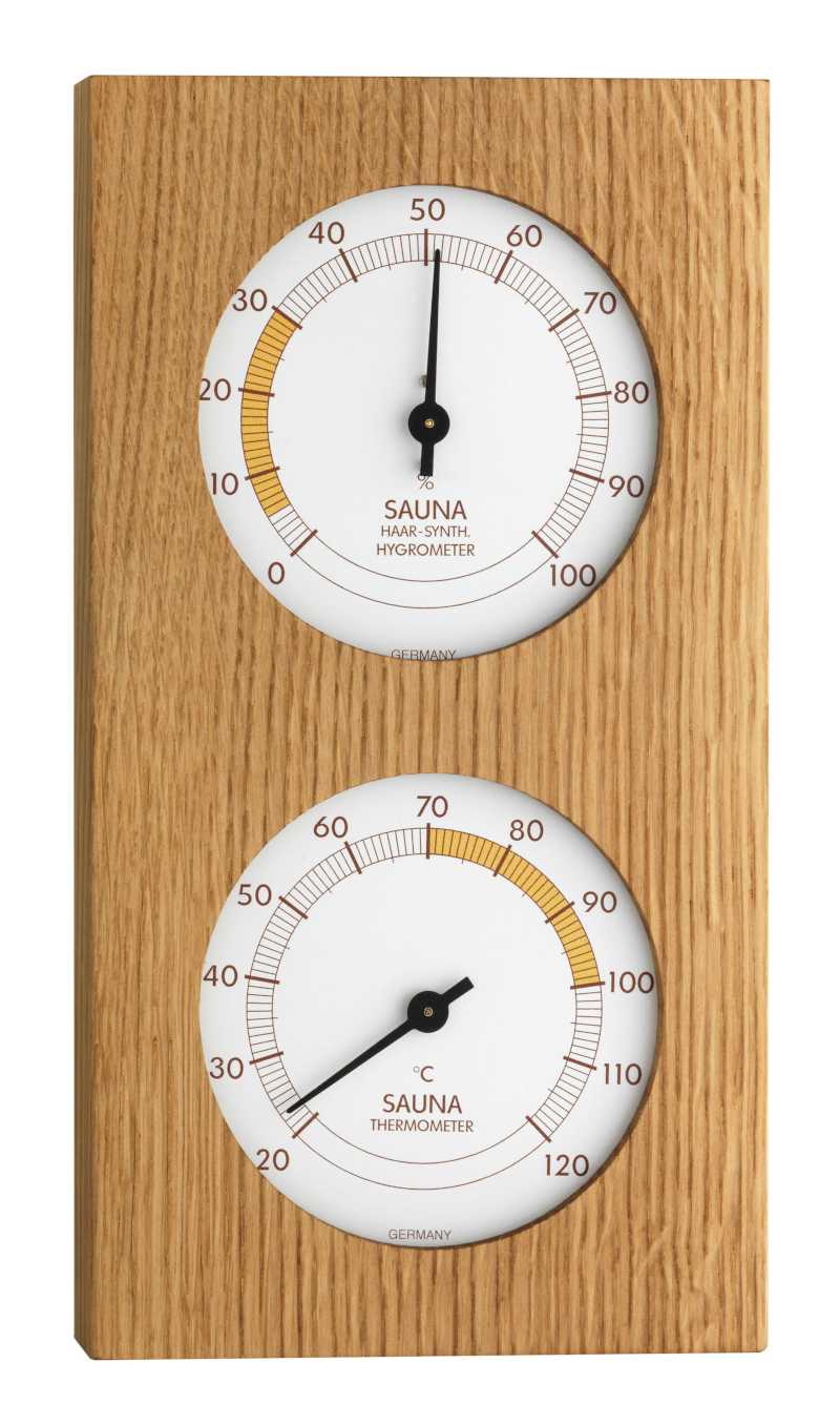 T-40.10xx Hygromtre synthtique et Thermomtre de sauna de prcision TFA