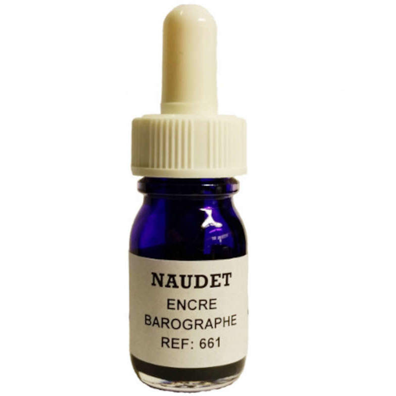 Encres-7ml  1 Flacon 7ml dencre pour plumes d'enregistreur NAUDET