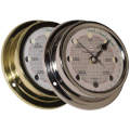 Indicateur de phase de lune boitier marine 127 mm compact laiton ou inox - Alt-MOON-CLOCK