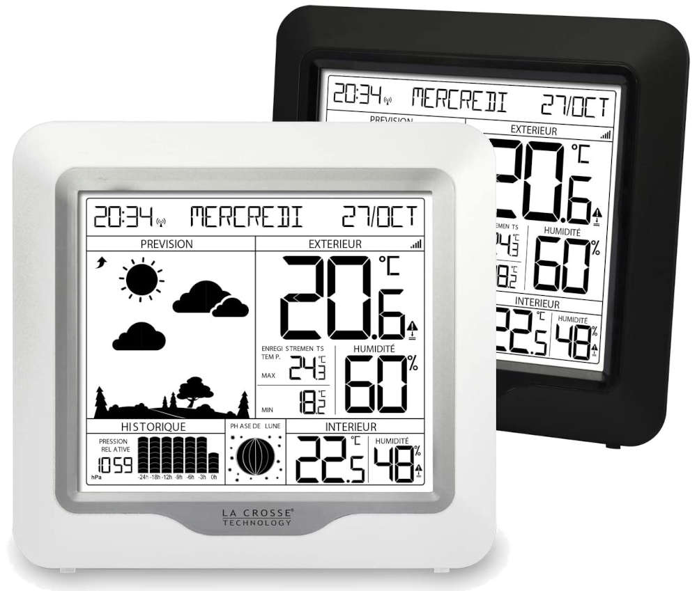 WS6823 Station Mto   Thermo/hygro, phase de lune et valeur de pression avec graphique LA CROSSE TECHNOLOGY