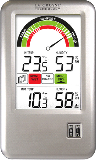 WS9070 Station  Thermomtre Hygromtre conforimtre sans fil en IT+ LA CROSSE TECHNOLOGY